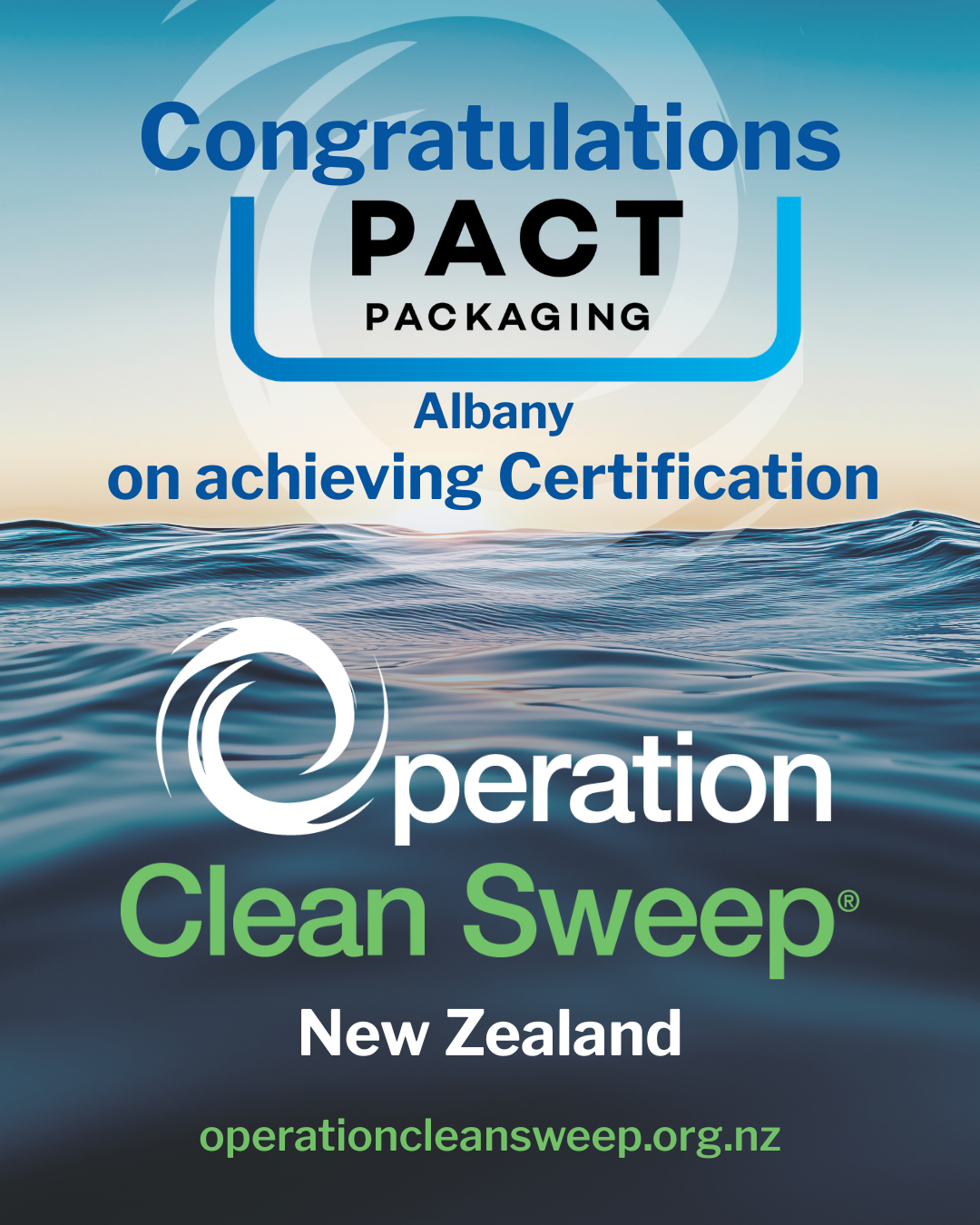 OCS Social Media Certification Pact Packaging Albany